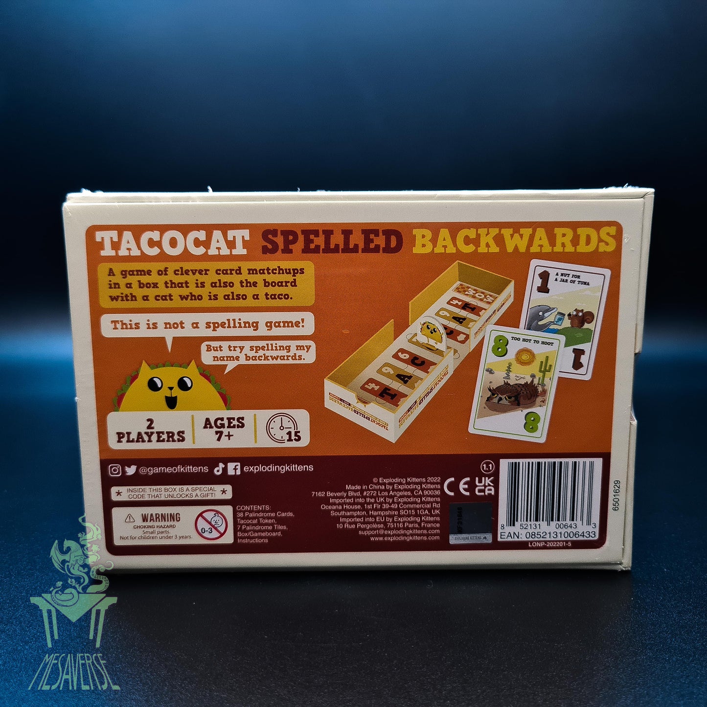 Tacocat Spelled Backwards