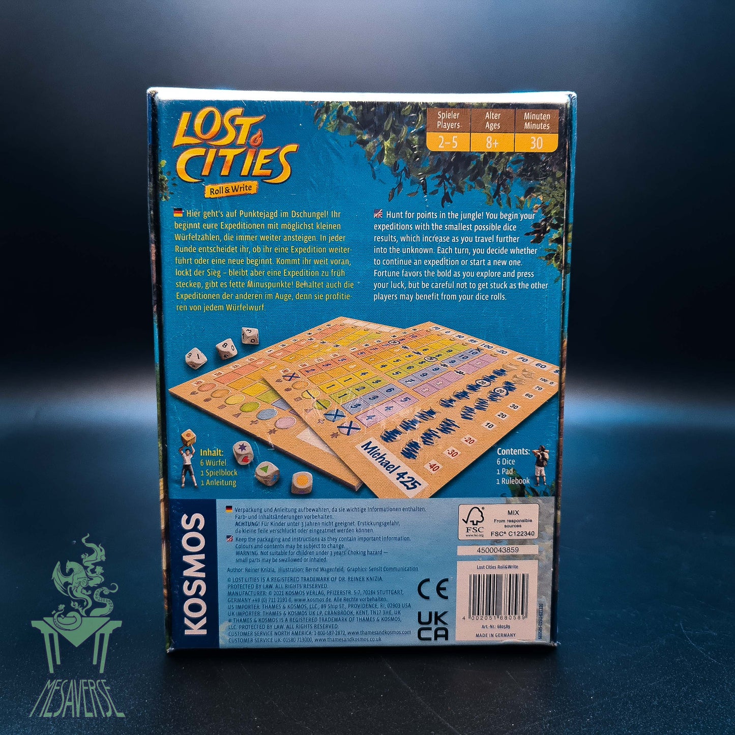 Lost Cities: Roll & Write
