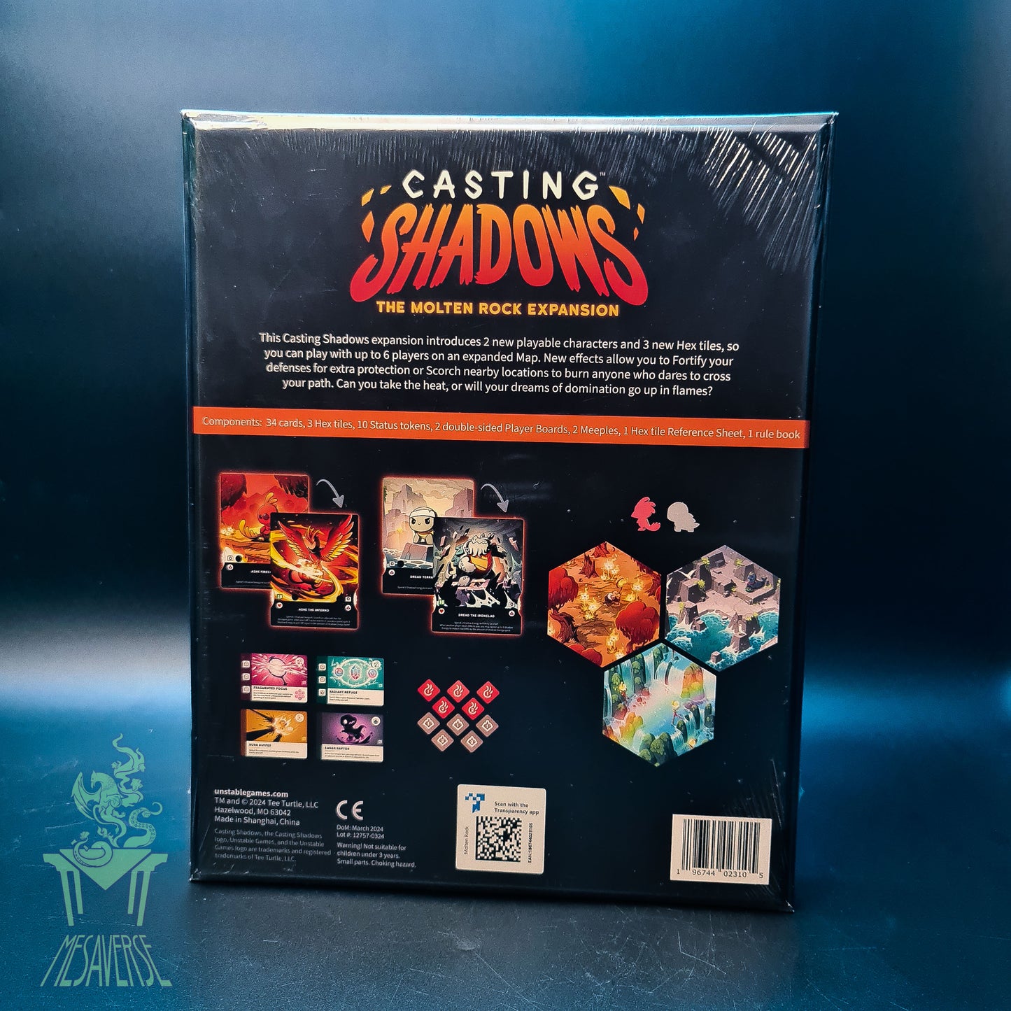 Casting Shadows: Molten Rock Expansion
