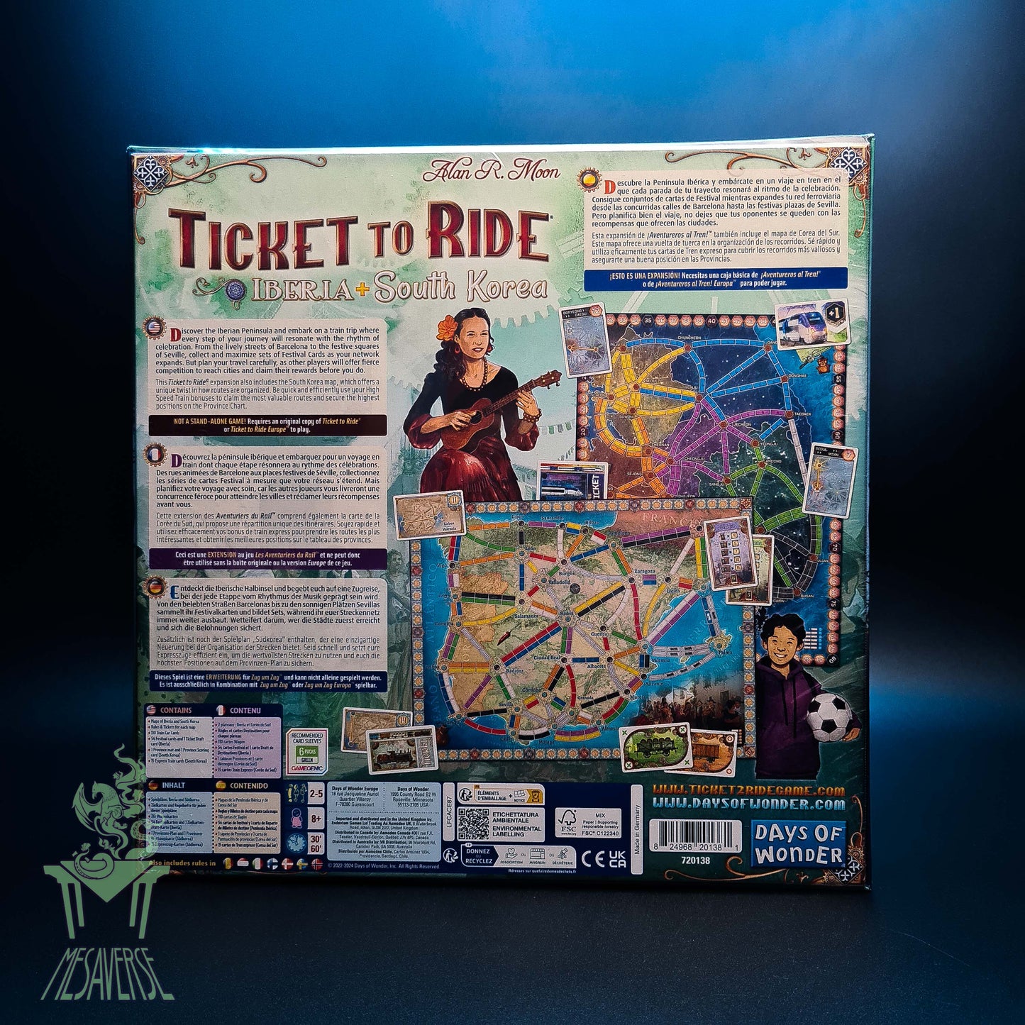 Ticket to Ride Map Collection 8: Iberia & South Korea