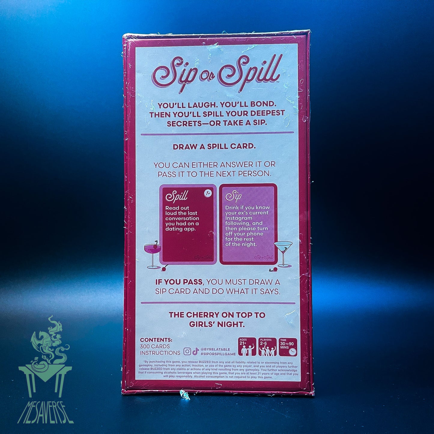 Sip or Spill The Girl's Night Party Game