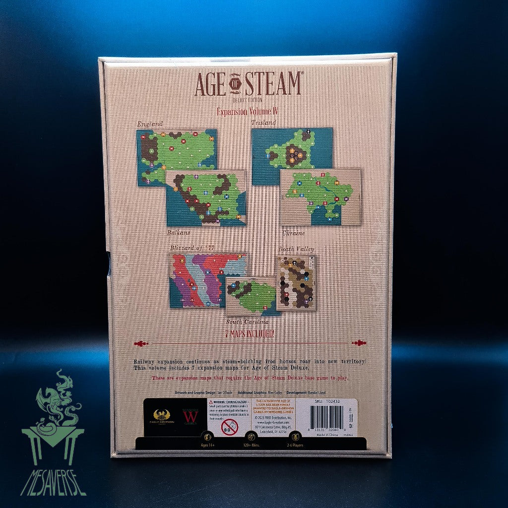 Age of Steam Deluxe: Expansion Volume IV