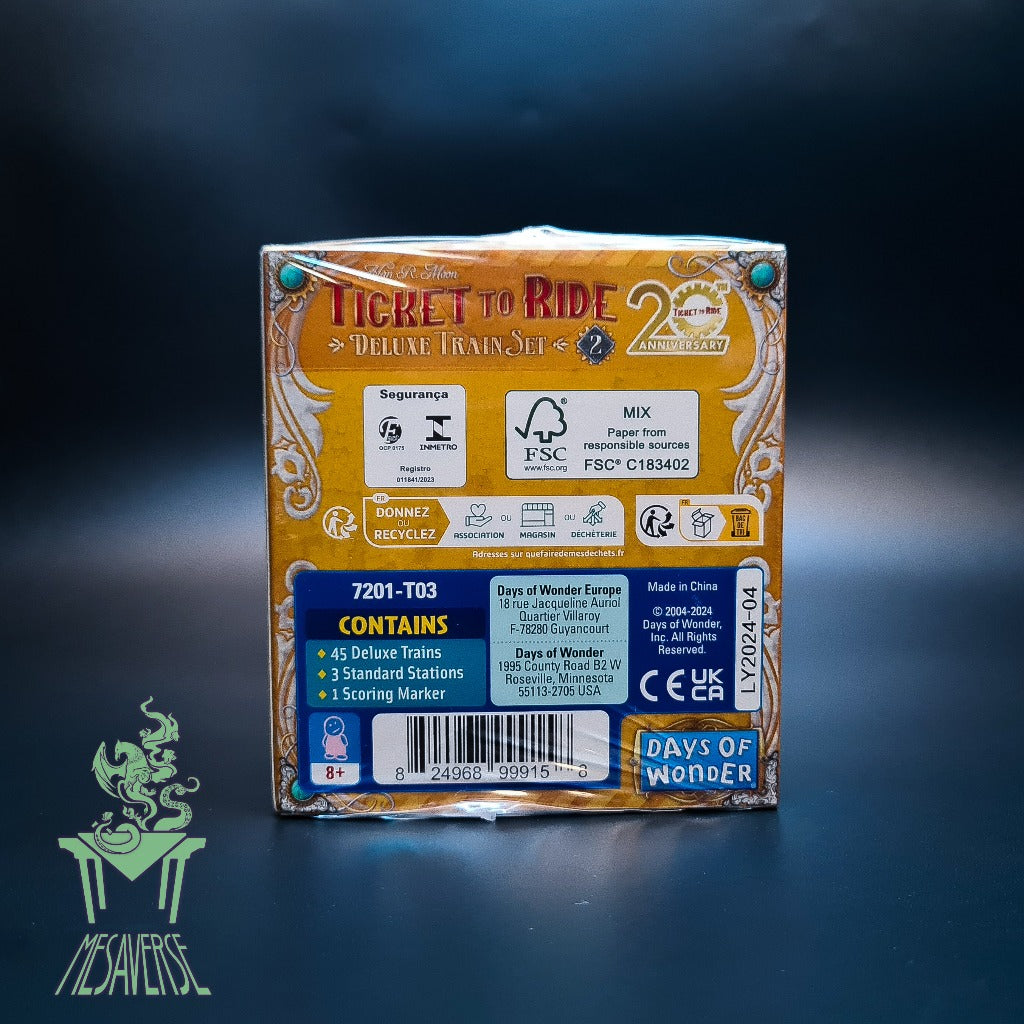 Ticket to Ride: Deluxe Train Set – 20th Anniversary