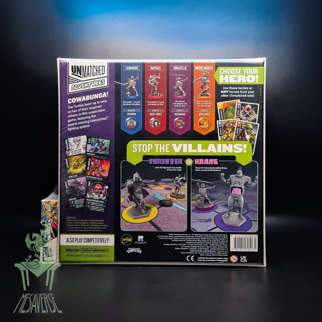 Unmatched Adventures: Teenage Mutant Ninja Turtles (Iello Edition)