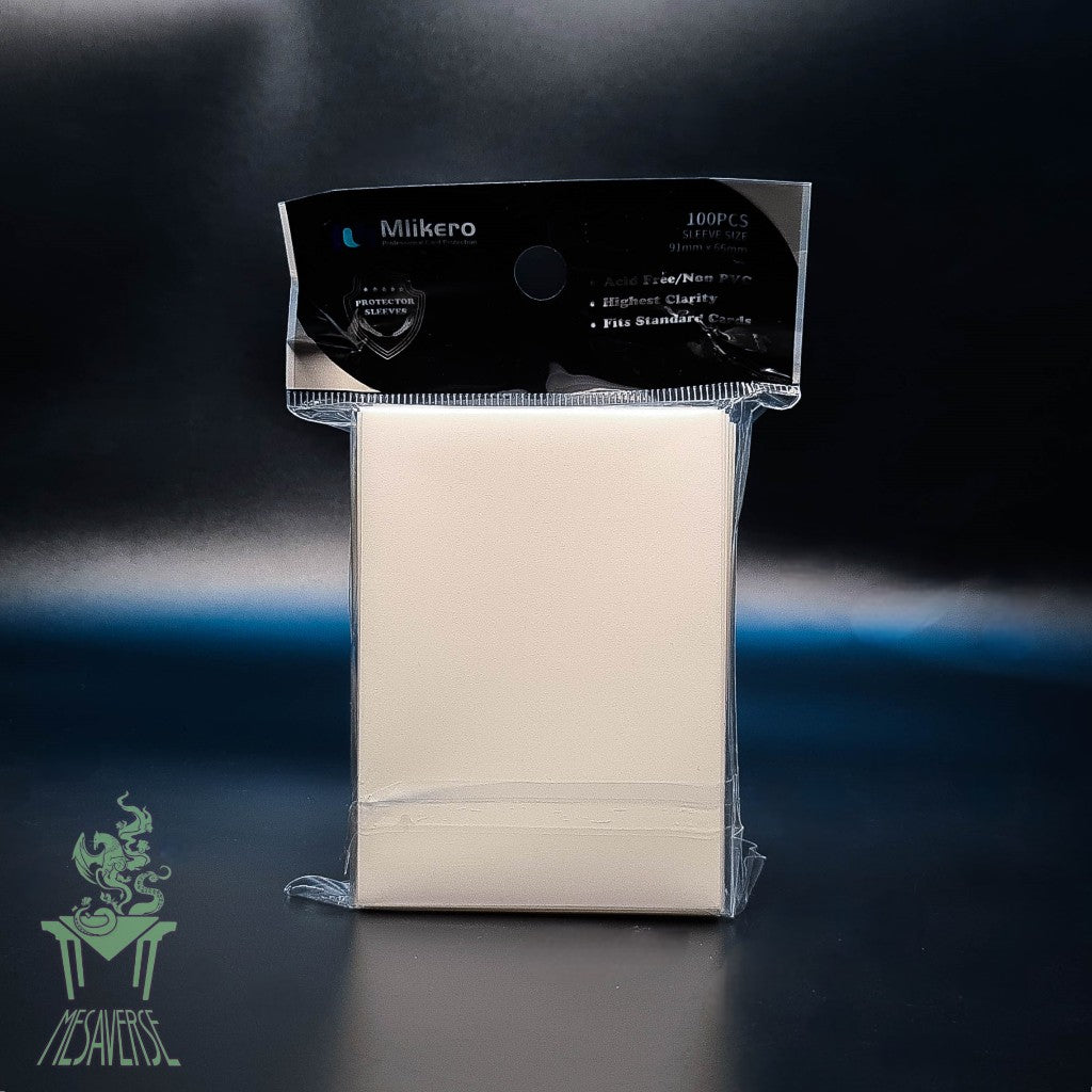 Mlikero Matte Card Sleeve 100 pcs. 91mm x 66mm White
