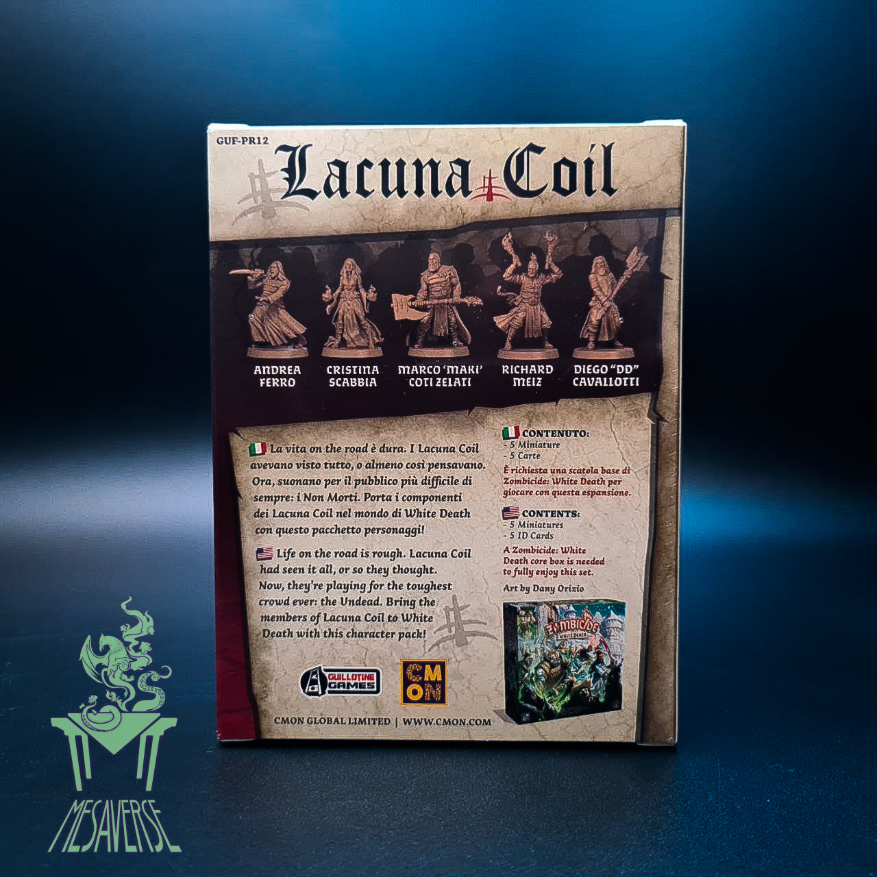 Zombicide White Death - Lacuna Coil Character Pack