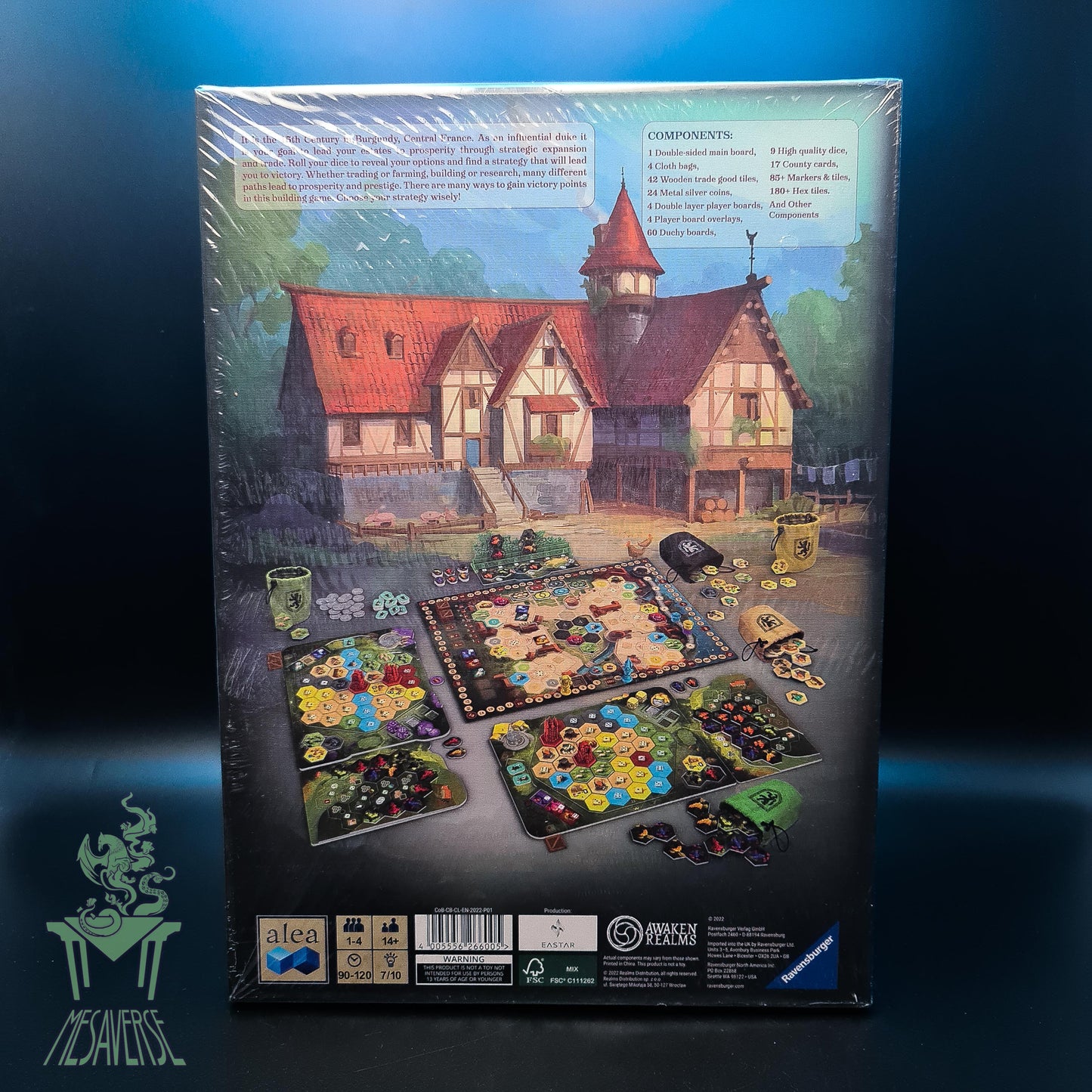The Castles of Burgundy: Special Edition- 3D Terrain, Acrylic Hex, Upgraded Token