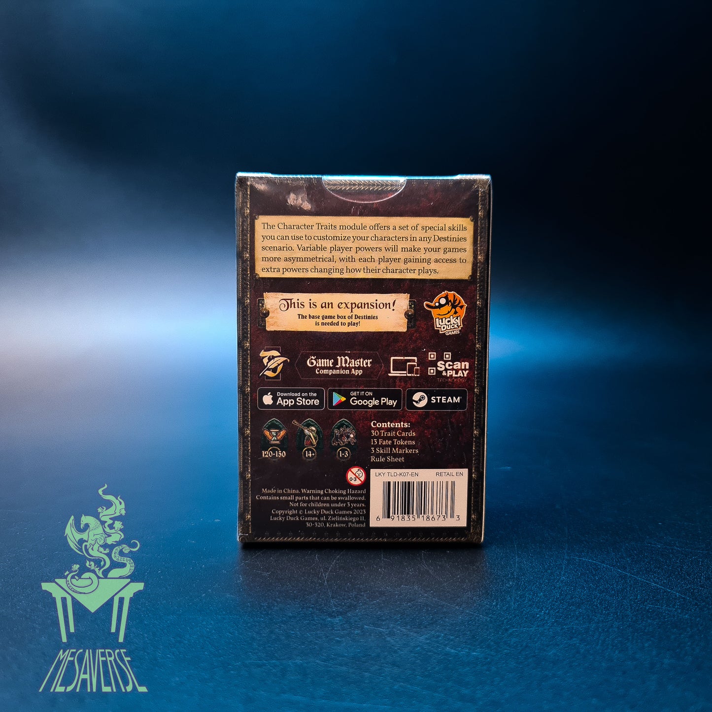 Destinies: Character Traits Module