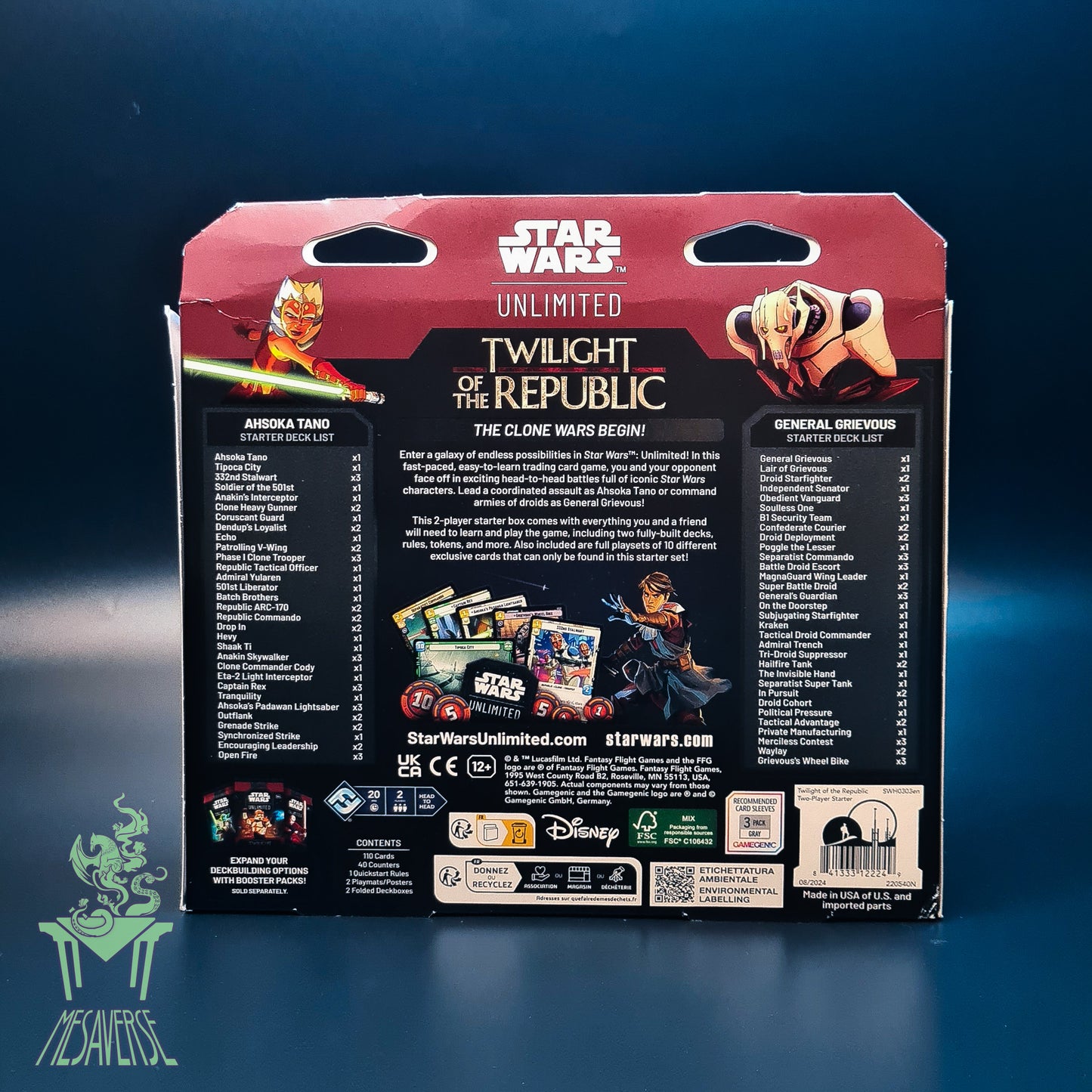 Star Wars: Unlimited TCG Twilight of The Republic Starter Set
