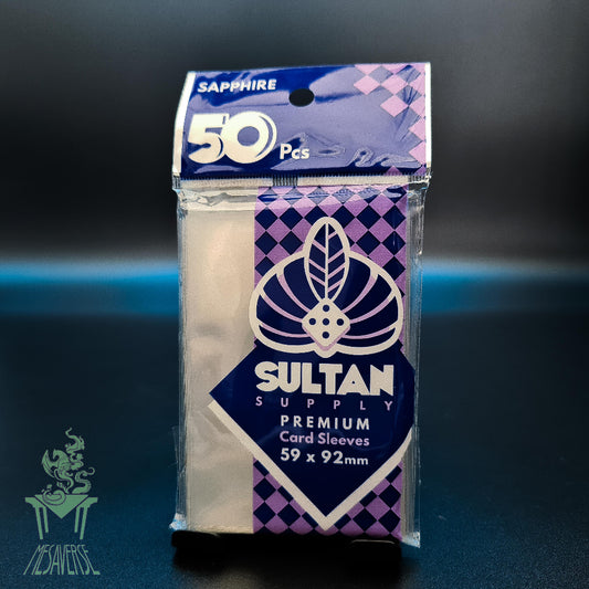 Sultan Supply Premium Card Sleeves: 59 x 92 mm Standard Euro Sapphire (90 microns)