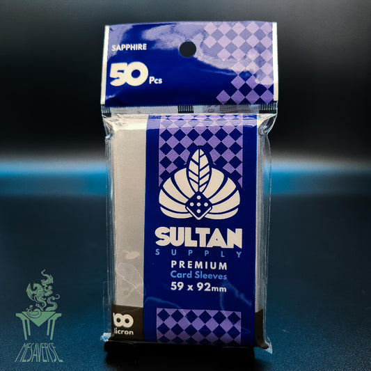Sultan Supply Premium Card Sleeves: 59 x 92 mm Standard Euro Sapphire (100 microns)