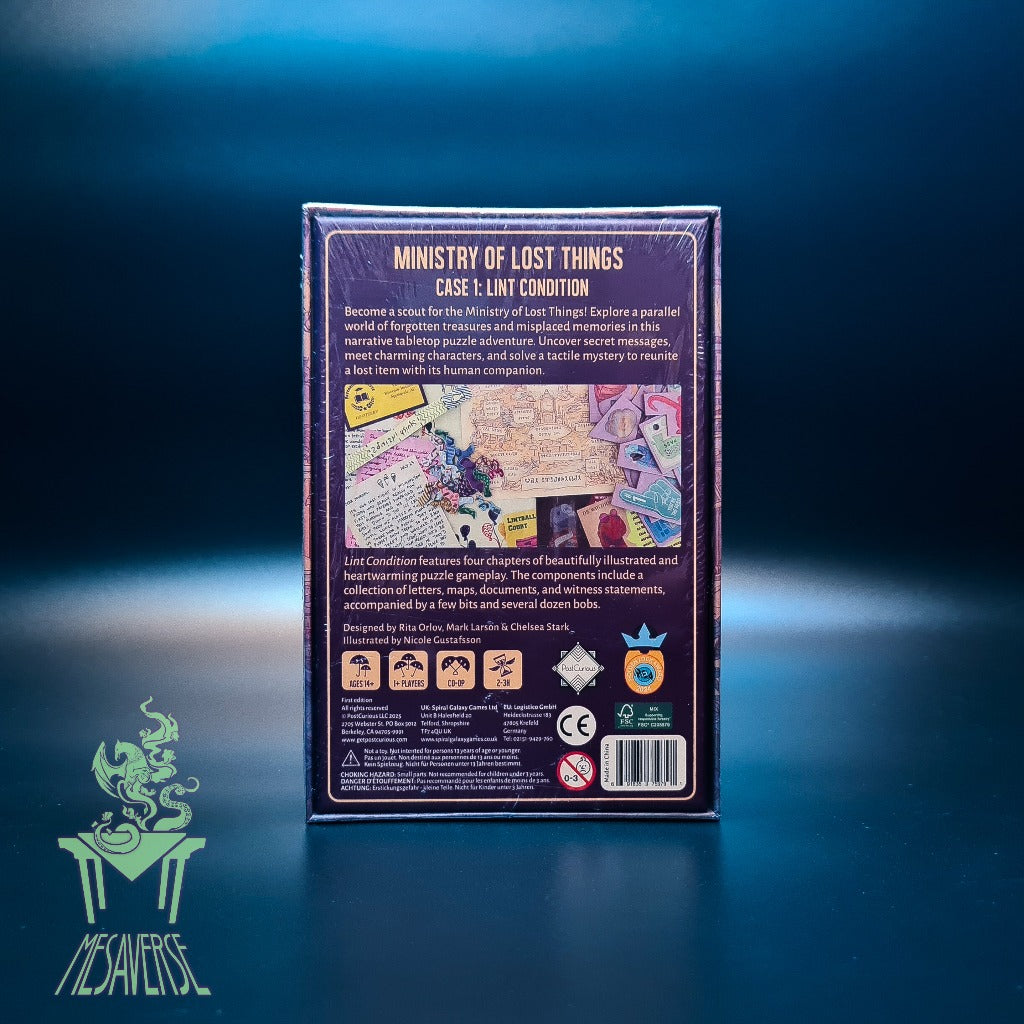Ministry of Lost Things: Case 1 - Lint Condition