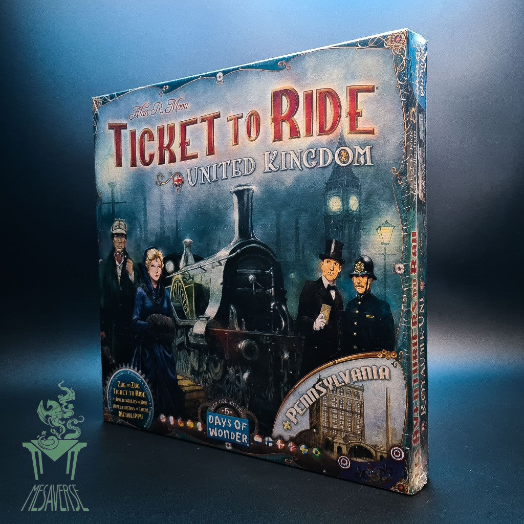Ticket to Ride Map Collection 5: United Kingdom & Pennsylva – Mesaverse
