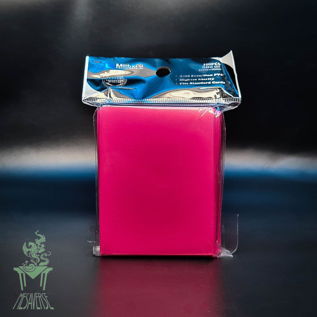 Mlikero Matte Card Sleeve 100 pcs. 91mm x 66mm Pink