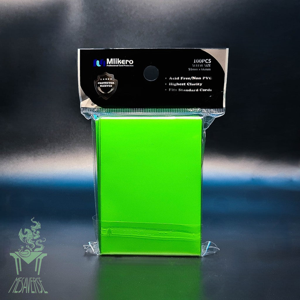Mlikero Matte Card Sleeve 100 pcs. 91mm x 66mm Green