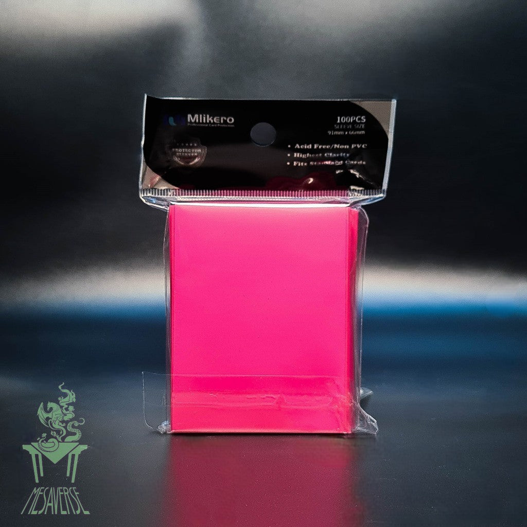 Mlikero Matte Card Sleeve 100 pcs. 91mm x 66mm Pink