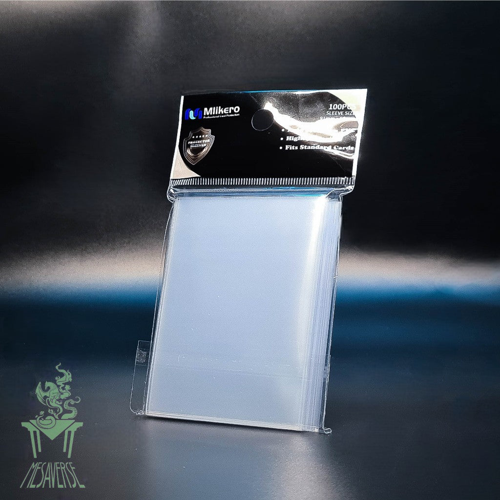 Mlikero Matte Card Sleeve 100 pcs. 91mm x 66mm Clear