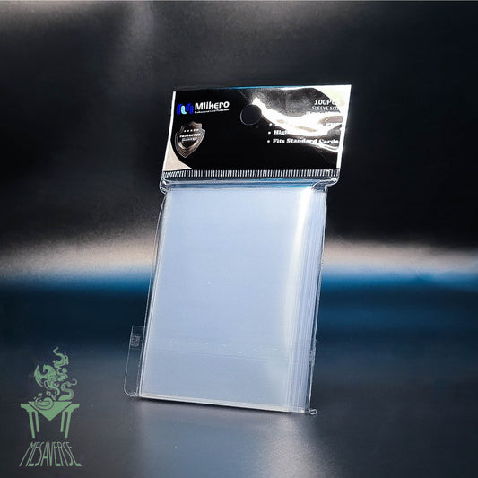 Mlikero Matte Card Sleeve 100 pcs. 91mm x 66mm Clear