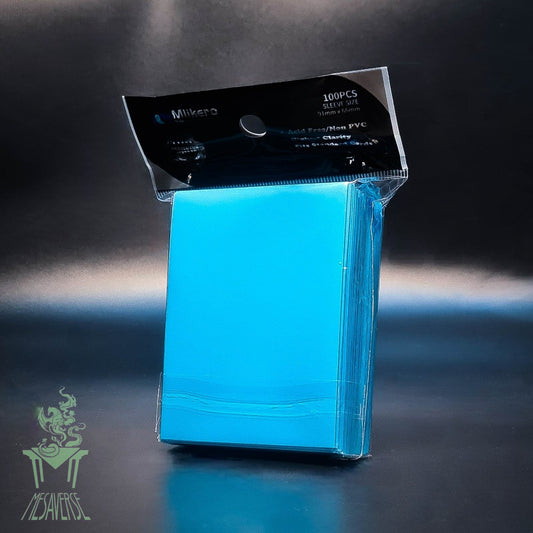 Mlikero Matte Card Sleeve 100 pcs. 91mm x 66mm Cyan