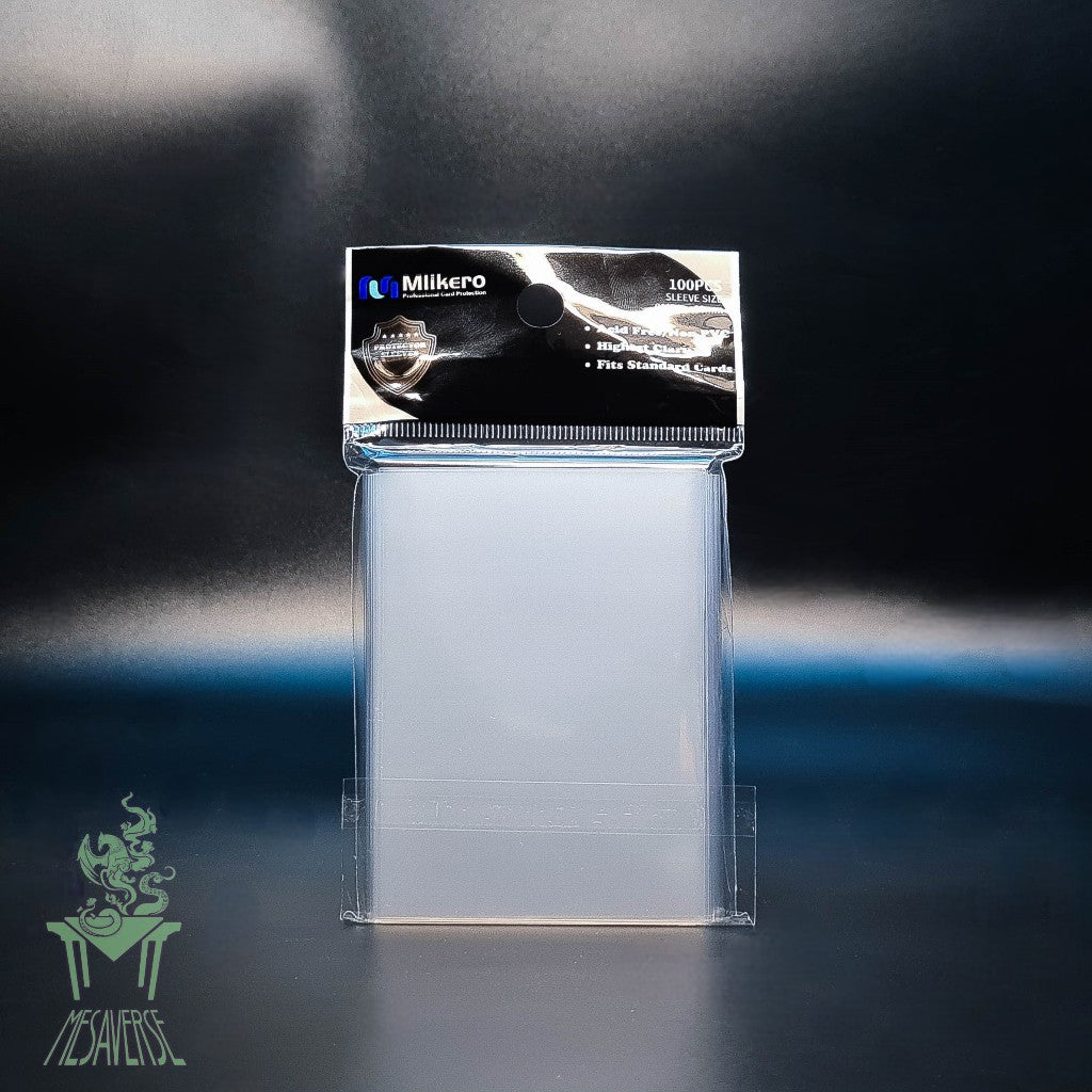 Mlikero Matte Card Sleeve 100 pcs. 91mm x 66mm Clear
