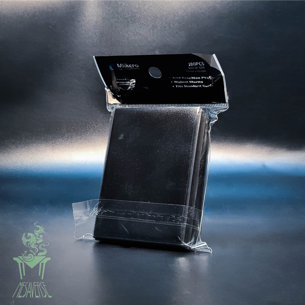 Mlikero Matte Card Sleeve 100 pcs. 91mm x 66mm Black