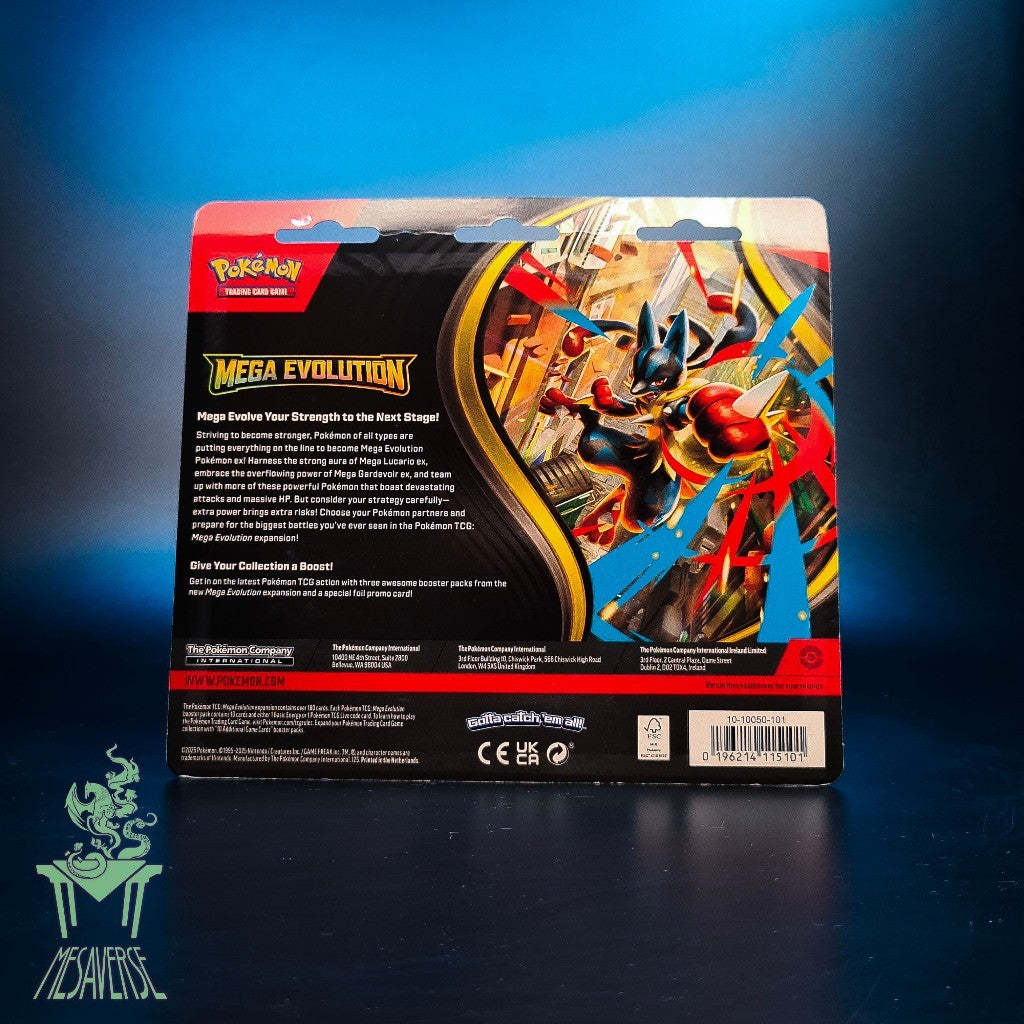 Pokemon: Mega Evolution TCG - 3 Packs Blister