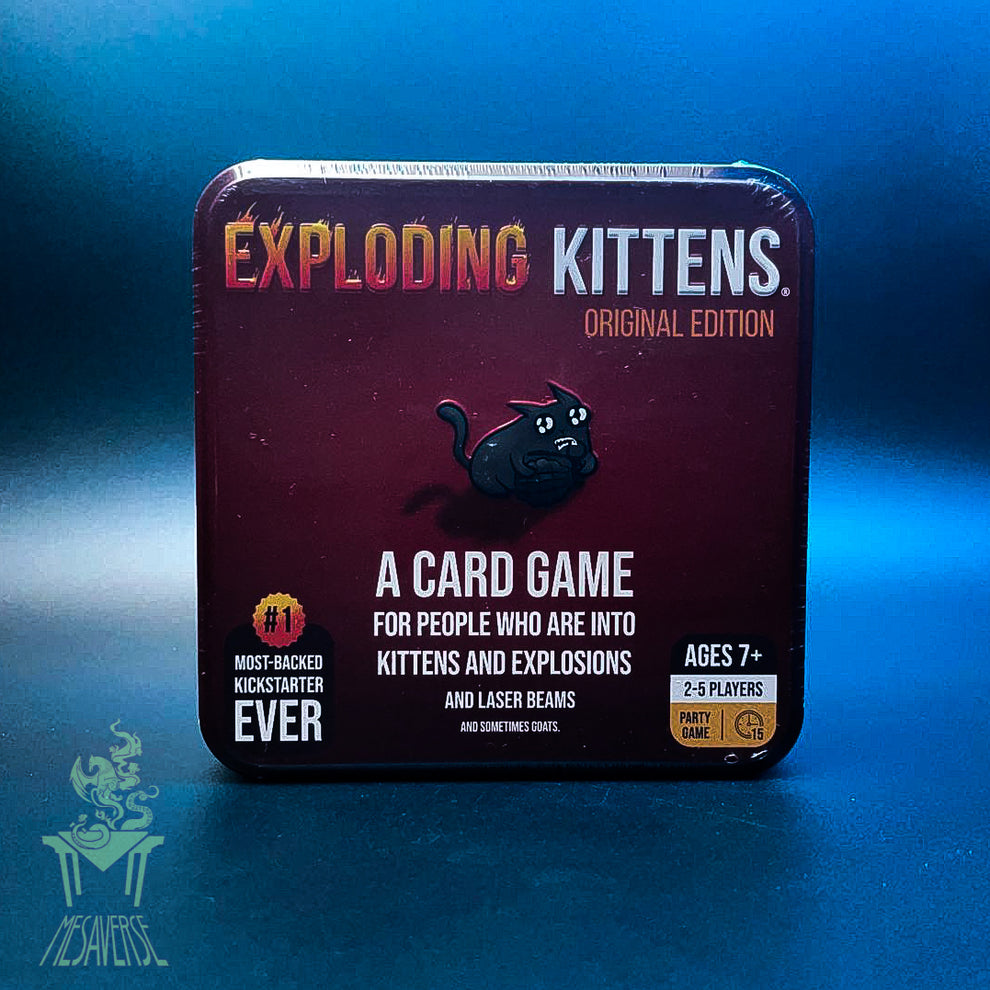 Exploding Kittens Origonal Exploding Kittens Original Edition in Collectible Tin Board – Mesaverse