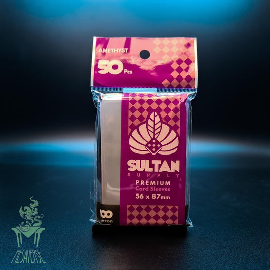 Sultan Supply Premium Card Sleeves: 56 x 87 mm Standard USA Amethyst (100 microns)